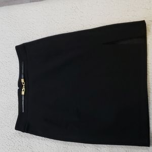 Express High Waist Pencil Skirt with gold embellishment, size 6.